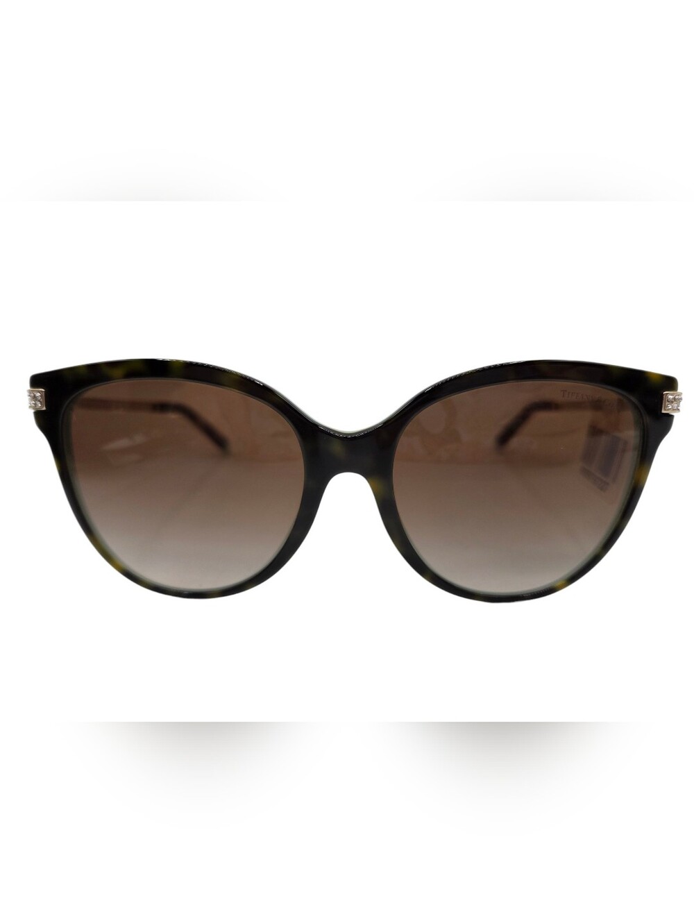 Tiffany & Co. Tortoiseshell Round Sunglasses w/ Brown Lenses